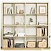 Libreria Rovere Sonoma 137,5x29x137,5 Cm In Legno Multistrato - Foto miniatura 1
