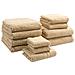 Set Di 11 Asciugamani Atai Cotone Beige Sabbia - Foto miniatura 2