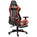Lusso Casadino -  Sedia Da Gaming Girevole Con Poggiapiedi Rossa In Pvc - Foto miniatura 2