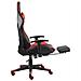 Lusso Casadino -  Sedia Da Gaming Girevole Con Poggiapiedi Rossa In Pvc - Foto miniatura 5