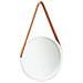 Specchio Da Parete Con Cinghia 40 Cm Bianco - Foto miniatura 2