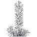 Albero Natale Artificiale Sottile A Metà Supporto Argento 180cm - Foto miniatura 6