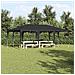 Tenda per Feste Antracite 6x4 m PE - Foto miniatura 2