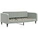 Divano Letto Estraibile Materassi Grigio Chiaro 90x190 Velluto - Foto miniatura 4