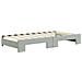 Divano Letto Estraibile Materassi Grigio Chiaro 90x190 Velluto - Foto miniatura 5