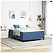 Letto Box Spring  Blu 140x200 cm Tessuto in corda - Foto miniatura 2