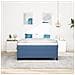 Letto Box Spring  Blu 140x200 cm Tessuto in corda - Foto miniatura 5