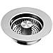 Filtro Per Lavello Con Meccanismo A Pulsante In Acciaio Inox 304 Compatibile Con Lavelli Da Cucina, Vasche Da Bagno E Lavelli Per Verdure, Con Cappuccio E Asta In Rame - Foto miniatura 1