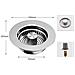 Filtro Per Lavello Con Meccanismo A Pulsante In Acciaio Inox 304 Compatibile Con Lavelli Da Cucina, Vasche Da Bagno E Lavelli Per Verdure, Con Cappuccio E Asta In Rame - Foto miniatura 2