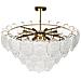 Lampadario Temash Vetro Ottone - Foto miniatura 4