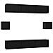 Set mobile TV 8 pcs Rovere nero 60 x 30 x 30 cm - Foto miniatura 1