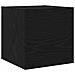 Set mobile TV 8 pcs Rovere nero 60 x 30 x 30 cm - Foto miniatura 5