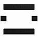 Set mobile TV 8 pcs Rovere nero 60 x 30 x 30 cm - Foto miniatura 8