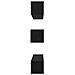 Set mobile TV 8 pcs Rovere nero 60 x 30 x 30 cm - Foto miniatura 9