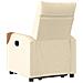 Poltrona Alzapersona Reclinabile Elettrica Crema in Tessuto - Foto miniatura 7