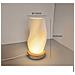 Lampada Da Tavolo Usb Dimmerabile Con Base In Legno - Luce Notturna Da Comodino In Stile Nordico - Foto miniatura 4