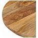 Piano Tavolo 120x60x3,8 cm Ovale in Legno Massello di Mango - Foto miniatura 6