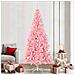 Albero di Natale con 300 LED con supporto Rosa 240 cm PVC - Foto miniatura 2
