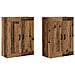 Mobile a muro 2 pcs Legno vecchio 69,5 x 34 x 90 cm - Foto miniatura 1