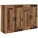 Mobile a muro 2 pcs Legno vecchio 69,5 x 34 x 90 cm - Foto miniatura 5