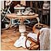 Tavolo In Legno Intagliato 80x80x79 - Foto miniatura 2