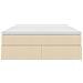 Letto con contenitore e materasso Crema 140 x 190 cm Poliestere - Foto miniatura 7