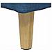 Pouf contenitore con cuscino Blu 60 x 60 x 45 cm Tessuto - Foto miniatura 8