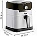 Easy Fry & Grill EY501A Singolo 4,2 L Indipendente 1550 W Friggitrice ad aria calda Nero, Acciaio inox - Foto miniatura 7