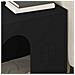 Casa per Gatti Nero 51 x 30 x 52 cm Legno multistrato - Foto miniatura 4