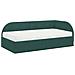 Struttura Letto Angolare con Materasso 2 pcs Verde Velluto - Foto miniatura 4