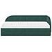 Struttura Letto Angolare con Materasso 2 pcs Verde Velluto - Foto miniatura 5