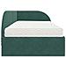 Struttura Letto Angolare con Materasso 2 pcs Verde Velluto - Foto miniatura 8