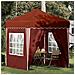 Tenda per feste a pop-up 195 x 195 x 245 cm Terracotta - Foto miniatura 2