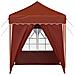 Tenda per feste a pop-up 195 x 195 x 245 cm Terracotta - Foto miniatura 7