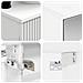 Set di mobili per il bagno Montaggio a parete 6 pcs Bianco - Foto miniatura 8