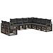 Set Divano da Giardino 9 pcs Grigio polyrattan - Foto miniatura 1