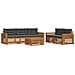 Set di divani da esterno con cuscino 6 pcs Naturale e Antracite - Foto miniatura 1