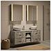 Set di mobili per il bagno 5 pcs Grigio Cemento - Foto miniatura 4