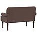 Loveseat con bottoni imbottiti Marrone 120 x 65 x 77 cm - Foto miniatura 5