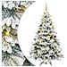 Albero di Natale artificiale con 300 LED Bianco 180 cm PE e PVC - Foto miniatura 1