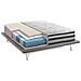 Materasso Piazza E Mezza Elettra, Sfoderabile In Memory Foam E Micromolle Insacchettate, 100% Made In Italy, Anti Acaro E Anallergico, Cm 120x190h32 - Foto miniatura 7