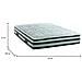 Materasso Piazza E Mezza Elettra, Sfoderabile In Memory Foam E Micromolle Insacchettate, 100% Made In Italy, Anti Acaro E Anallergico, Cm 120x190h32 - Foto miniatura 16