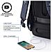 Bobby Hero Xl 17"" Zaino Antifurto Usb Blu (borsa Unisex)  - Foto miniatura 7