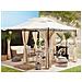 Gazebo In Acciaio E Tessuto Beige 300 X 400 Cm Colos - Foto miniatura 4