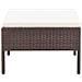 Set Divani Da Giardino 3 Pz Con Cuscini In Polyrattan Marrone - Foto miniatura 1