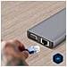 Hub Usb-c 3x Usb 1x Hdmi 1x Vga 1x Ethernet 1x Usb-c 1x Microsd /sd Grigio - Foto miniatura 2