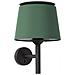 Applique Con Paralume Nero, Verde, E27 - Foto miniatura 1