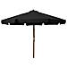 Ombrellone da Esterni con Palo in Legno 330 cm Nero - Foto miniatura 1
