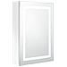 Armadietto Bagno con Specchio e LED Bianco Lucido 50x13x70 cm - Foto miniatura 1