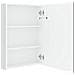 Armadietto Bagno con Specchio e LED Bianco Lucido 50x13x70 cm - Foto miniatura 6